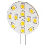 Lampada 12LED SMD G4 5050 2W 230lm Bianco Caldo, Classe E
