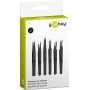 Kit 6 Pinzette di Precisione a Punta Piatta a Croce e Antistatiche in acciaio INOX