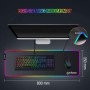 Tappetino Mouse Gaming XXL Illuminazione LED Effetti Luce RGB