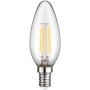 Lampadina LED Candela E14 Bianco Caldo 4W Filamento Classe E