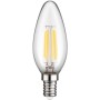 Lampadina LED Candela E14 Bianco Caldo 6W Filamento Classe C