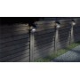 Lampada LED Solare a Muro 3,2W IP65 Sensore di Movimento Nero
