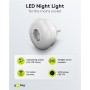 Luce Notturna a 3 LED Plug-In con Sensore Crepuscolare Bianco Freddo