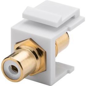 Modulo Keystone Cinch/RCA Bianco