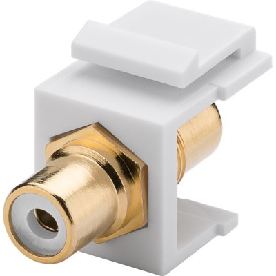 Modulo Keystone Cinch/RCA Bianco