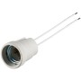 Portalampada E27 in Ceramica con Doppio Cavo