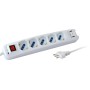 Multipresa 5 Posti Italiana Bipasso con 2 Prese USB