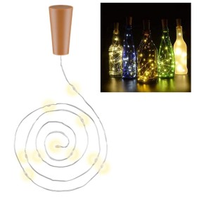 Strip 10 LED con Timer Bianco Caldo per Bottiglia