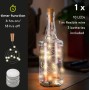 Strip 10 LED con Timer Bianco Caldo per Bottiglia