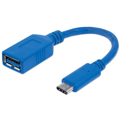 Cavo Superspeed USB A Femmina USB-C&trade Maschio 15cm Blu