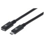 Cavo SuperSpeed USB-C&trade Maschio/USB-C&trade Femmina 0,5m Nero