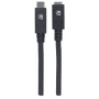 Cavo SuperSpeed USB-C&trade Maschio/USB-C&trade Femmina 0,5m Nero
