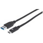 Cavo USB 3.2 Gen2 A Maschio / USB-C&trade Maschio 1m Nero