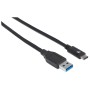 Cavo USB 3.2 Gen2 A Maschio / USB-C&trade Maschio 1m Nero