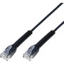 Cavo Slim Patch di Rete Pieghevole in Rame Cat.6A U/UTP 2m Nero