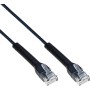 Cavo Slim Patch di Rete Pieghevole in Rame Cat.6A U/UTP 0,5m Nero