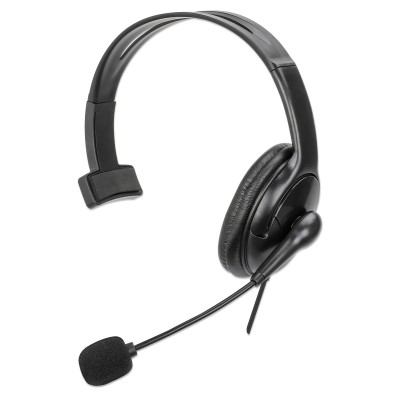Cuffia Mono USB con Microfono Reversibile Cavo 2m