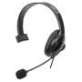 Cuffia Mono USB con Microfono Reversibile Cavo 2m
