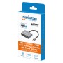 Convertitore USB-C&trade a HDMI e VGA 4-in-1 con Power Delivery