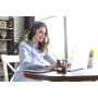 Cuffia Mono USB con Microfono Reversibile Cavo 2m