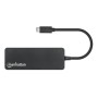 Hub USB 3.2 Gen 1 USB-C&trade Maschio a 4 porte USB-A Femmina Nero