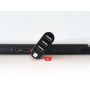 Mini Hub Rotante con 3 Porte USB 2.0 Nero