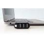 Mini Hub Rotante con 3 Porte USB 2.0 Nero