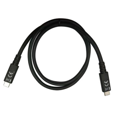 Cavo USB 4 Gen 3 Type-C&trade M/M  E-Mark 8K 40Gbps 100W PD 0,8m Nero
