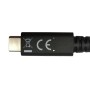 Cavo USB 4 Gen 3 Type-C&trade M/M  E-Mark 8K 40Gbps 100W PD 0,8m Nero