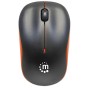 Mouse Ottico Wireless con Micro Ricevitore USB 1000dpi Nero/Arancione