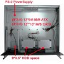 Chassis Industriale da Rack 19'' 3U Ultra Compatto Nero