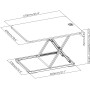 Convertitore da Scrivania In Piedi Postazione di Lavoro Sit Stand Ultra Slim Altezza Regolabile