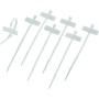 Fascette Fermacavi 100x2,5mm con Targhetta 25x8mm 100 pz Bianco