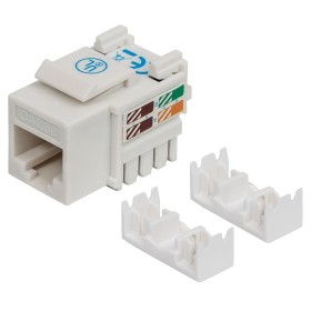 Frutto Keystone RJ45 Cat.5E UTP IDC 90&deg Bianco