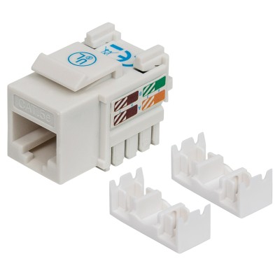 Frutto Keystone RJ45 Cat.5E UTP IDC 90&deg Bianco