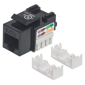 Frutto Keystone RJ45 Cat.5E UTP IDC 90&deg Nero