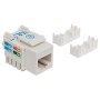 Frutto Keystone RJ45 Cat.5E UTP IDC 90&deg Bianco