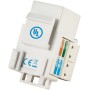 Frutto Keystone RJ45 Cat.5E UTP IDC 90&deg Bianco