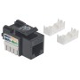 Frutto Keystone RJ45 Cat.5E UTP IDC 90&deg Nero