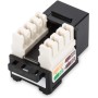 Frutto Keystone RJ45 Cat.5E UTP IDC 90&deg Nero