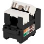 Frutto Keystone RJ45 Cat.5E UTP IDC 90&deg Nero
