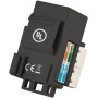 Frutto Keystone RJ45 Cat.5E UTP IDC 90&deg Nero