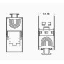 Frutto Keystone RJ45 Cat.6 Slim STP Tool Free