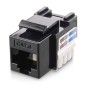 Frutto Keystone RJ45 Cat.6 UTP IDC 90&deg Nero