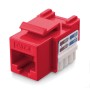 Frutto Keystone RJ45 Cat.6 UTP IDC 90&deg Rosso