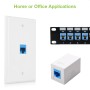 Frutto Keystone RJ45 Cat.6 UTP IDC 90&deg Blu
