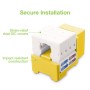 Frutto Keystone RJ45 Cat.6 UTP IDC 90&deg Giallo