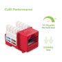 Frutto Keystone RJ45 Cat.6 UTP IDC 90&deg Rosso