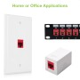 Frutto Keystone RJ45 Cat.6 UTP IDC 90&deg Rosso