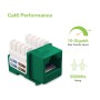 Frutto Keystone RJ45 Cat.6 UTP IDC 90&deg Verde
